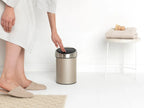  Abfalleimer Bad Kosmetikeimer Abfallsammler Abfallkorb Dunkelbeige 3 L BRABANTIA