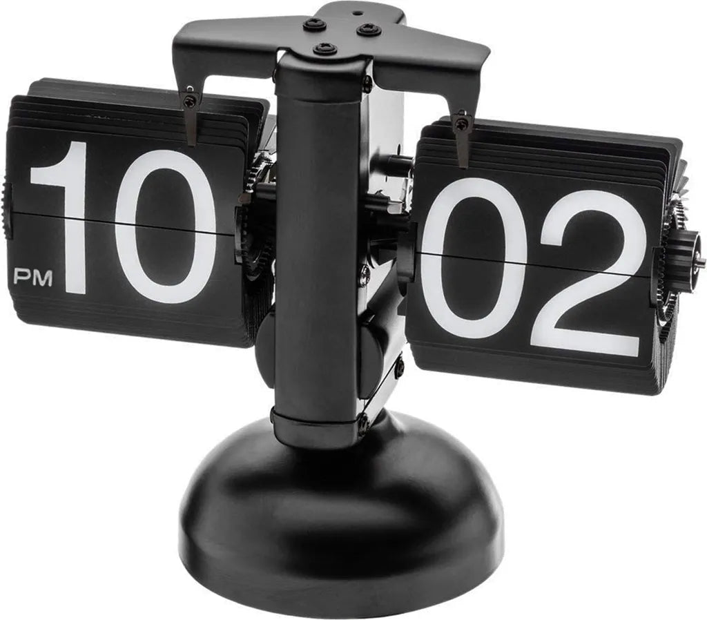  Hikeren Flip Digitale Uhr Kleine Skala Tisch Uhr Retro Flip Uhr Edelstahl Flip Interne Getriebe Betrieben Quarz Uhr Home Decor
