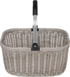  Einkaufskorb Nachhaltig Stabil Natur - Weide 22 L Beige 46,5 X 31 X 29 Cm - Grau