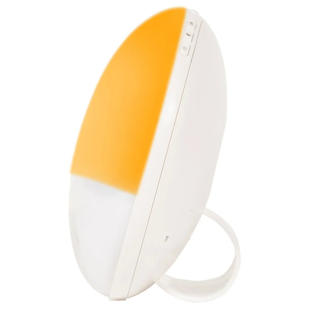  Silvergear® Lichtwecker | Dimmbar Wake Up Licht | Mit 30 Helligkeitsstufen , 6 Lichtfarben Und Verschiedene Natürliche Alarmtöne | Weiß