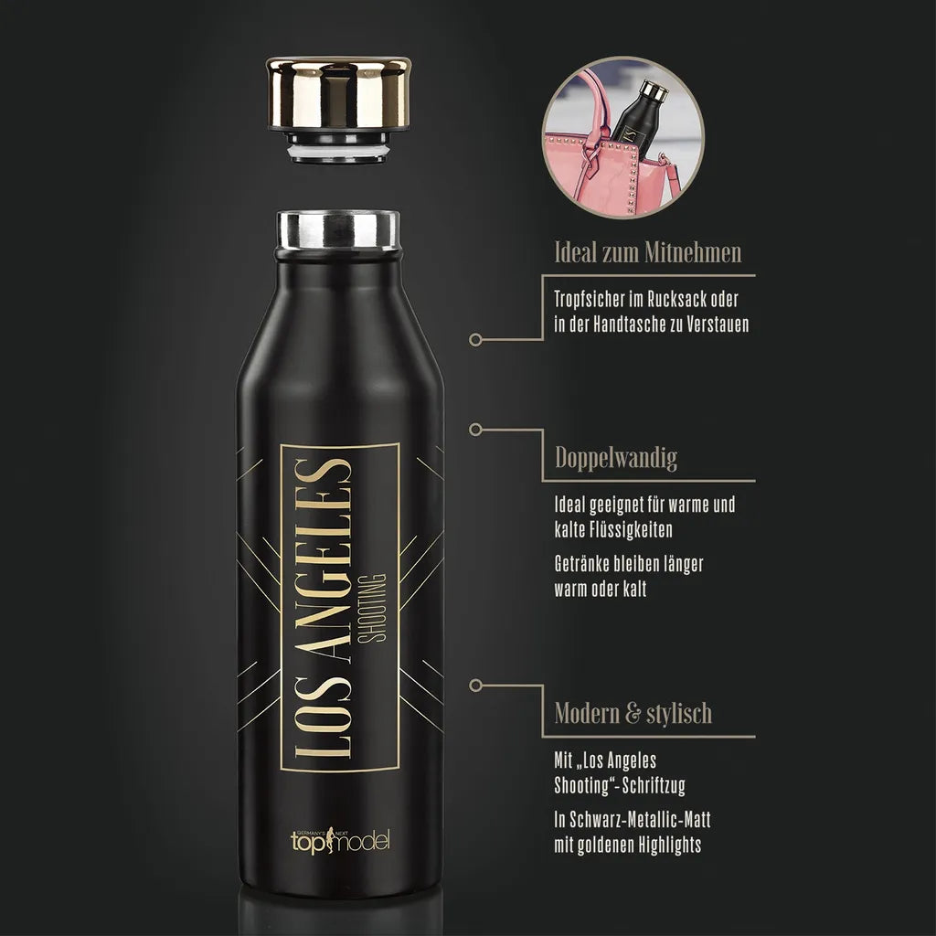  GNTM Germanys Next Topmodel Trinkflasche Wasserflasche Edelstahl Sport 600ml