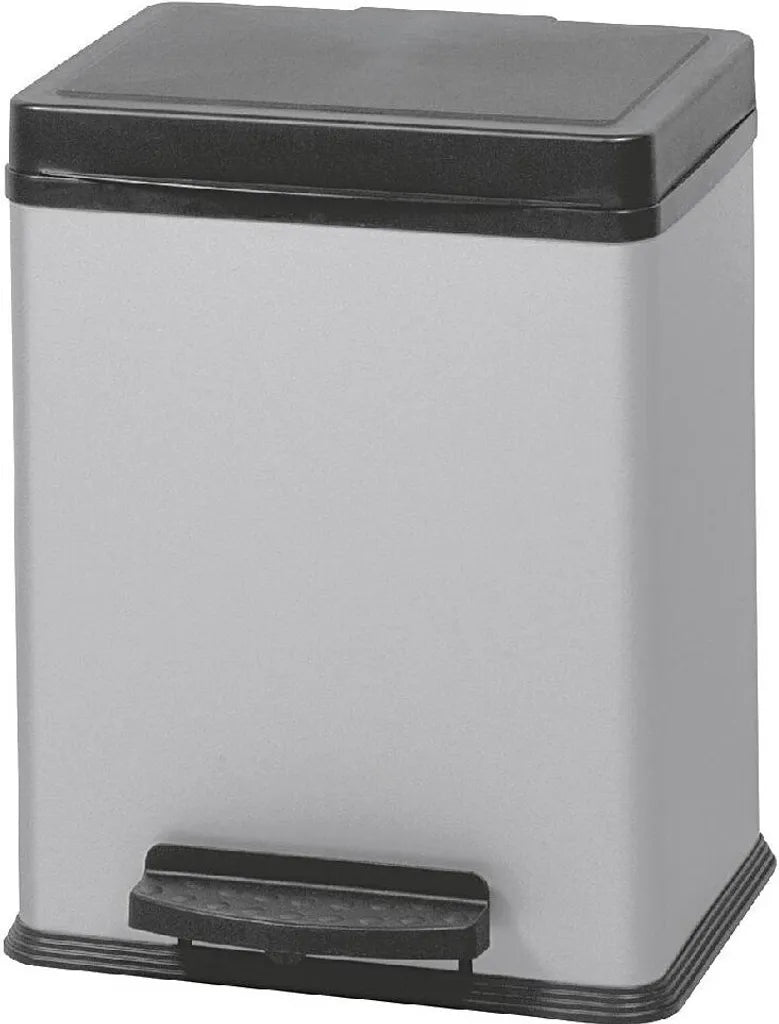  WESCO Treteimer Ökosammler 2x10ltr. 43cm Silber