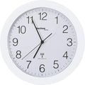  FUNK-UHR WAND-UHR TECHNOLINE WT 8000 WEIß 30CM KÜCHEN-UHR BAHNHOFS-UHR RUND/ Mit Batterie