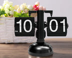  Hikeren Flip Digitale Uhr Kleine Skala Tisch Uhr Retro Flip Uhr Edelstahl Flip Interne Getriebe Betrieben Quarz Uhr Home Decor