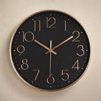  Wanduhr,30 Cm Silent Geräuschlos Wanduhr Quarz Batteriebetrieben Mit ABS-Rahmen HD-Glasabdeckung Für Kinder/Wohnzimmer/Schlafzimmer/Küche/Büro/Dekoration