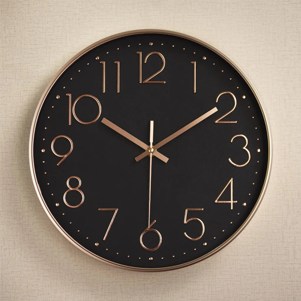  Wanduhr,30 Cm Silent Geräuschlos Wanduhr Quarz Batteriebetrieben Mit ABS-Rahmen HD-Glasabdeckung Für Kinder/Wohnzimmer/Schlafzimmer/Küche/Büro/Dekoration