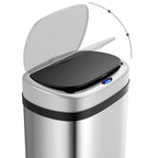  Deuba Sensor Mülleimer 58 L Wasserdicht Automatik Eckig Küche Abfalleimer Müllbehälter Edelstahl