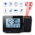  Projektionswecker Für Schlafzimmer, Digitaler Wecker Mit Großer LED-Anzeige Und Dimmer, 180 °Projektor, USB-Ladegerät, 12/24 H, Sommerzeit, Schlummer, Schreibtischwand-Deckenuhr Für ältere Kinder