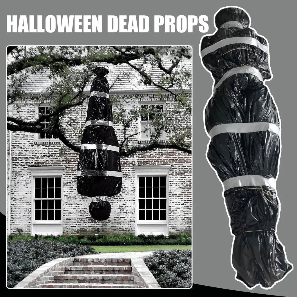  Halloween-Dekorationen Für Tote Opfer – Gruselige Gefälschte Leiche In Tasche, Halloween-Outdoor-Requisite, Gruselige Spukhaus-Dekoration (erfordert Montage)