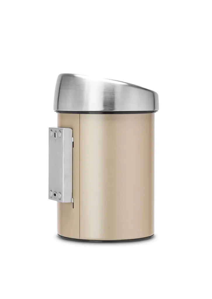  Abfalleimer Bad Kosmetikeimer Abfallsammler Abfallkorb Dunkelbeige 3 L BRABANTIA