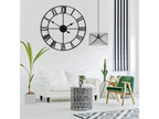  Schnappi.shop Wanduhren Super Leise! Vintage Uhr 60 Cm Wanduhr Metall Retro Design