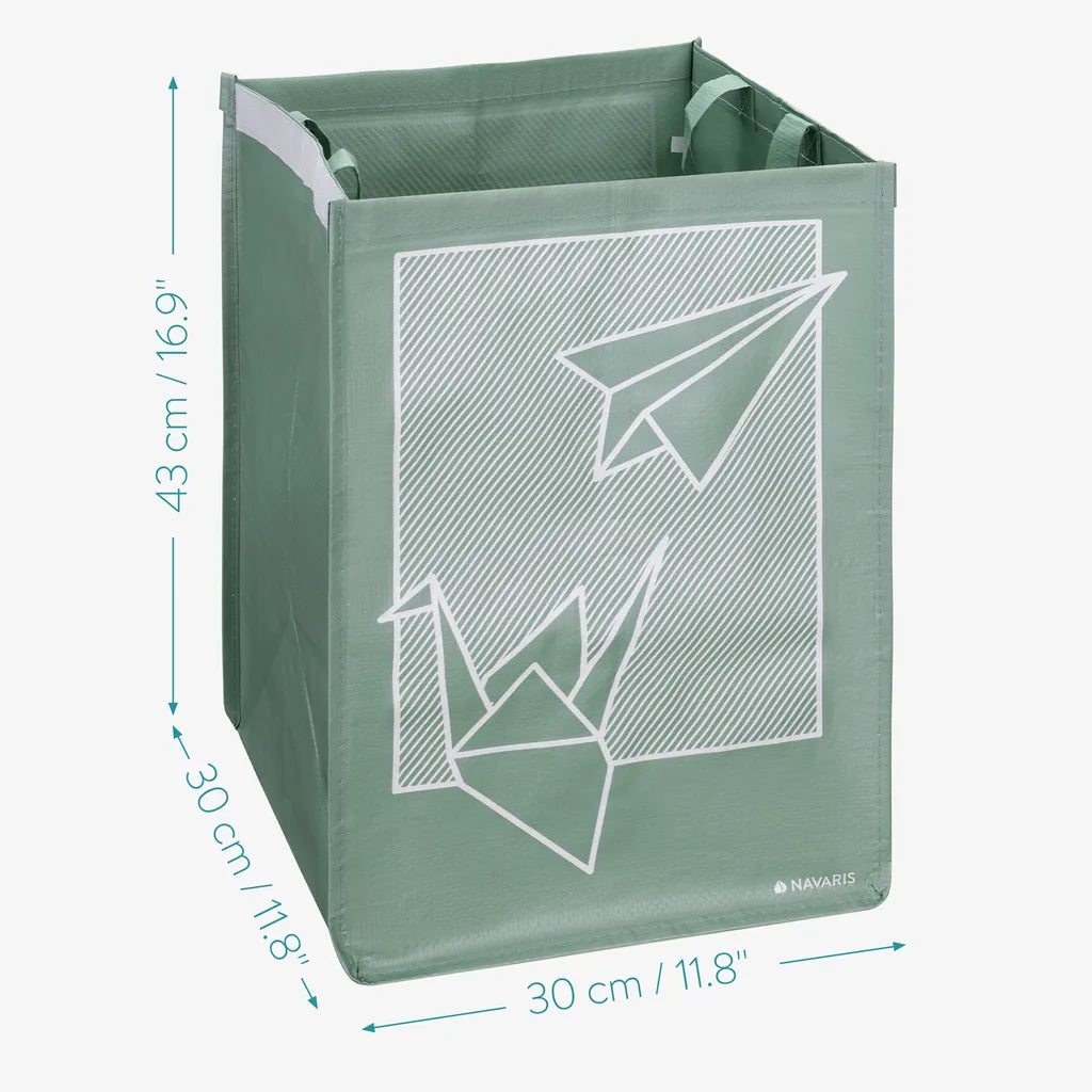  Navaris 3er Set Recycling Taschen Für Glas Plastik Und Papier - 3fach Mülleimer Müllsortierer - Mülltrennsystem Behälter Für Mülltrennung