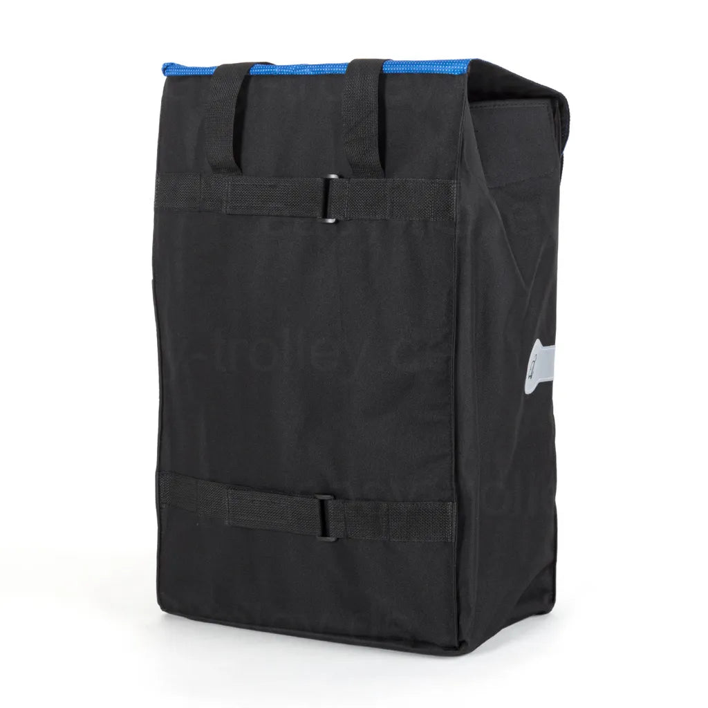  Andersen Einkaufstrolley Royal Sondermodell Aus Stahl Mit Metallspeichenrad 25 Cm Und 45 Liter Einkaufstasche Wismar Schwarz/blau Mit Kühlfach