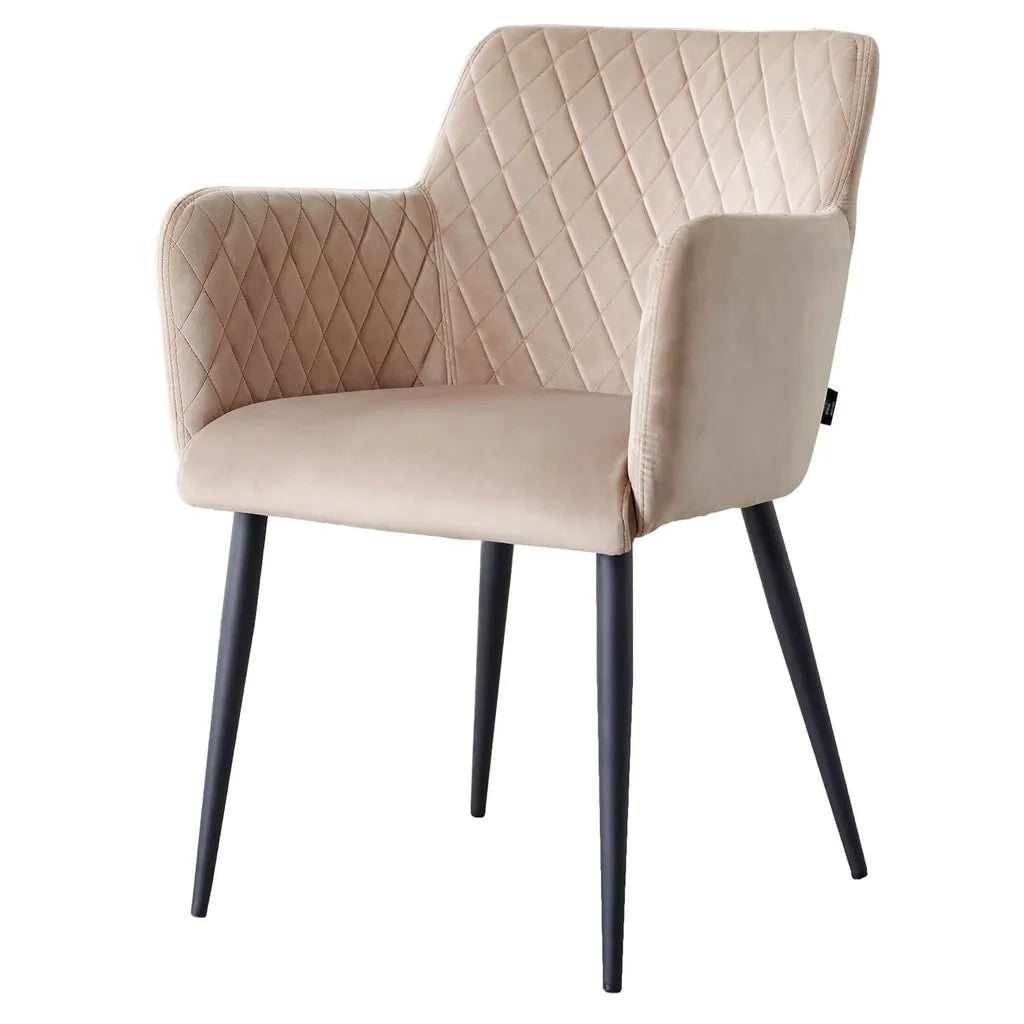  Dami Living Eetkamerstoel Velvet Fluweel Rose - Product Kleur: Velvet Roze