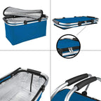  ONVAYA® Einkaufskorb Mit Kühlfunktion | Dunkelblau | 2er Set | Mit Deckel