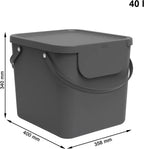 ROTHO Recycling Müllsystem 40 L ALBULA, Farbe:Anthrazit