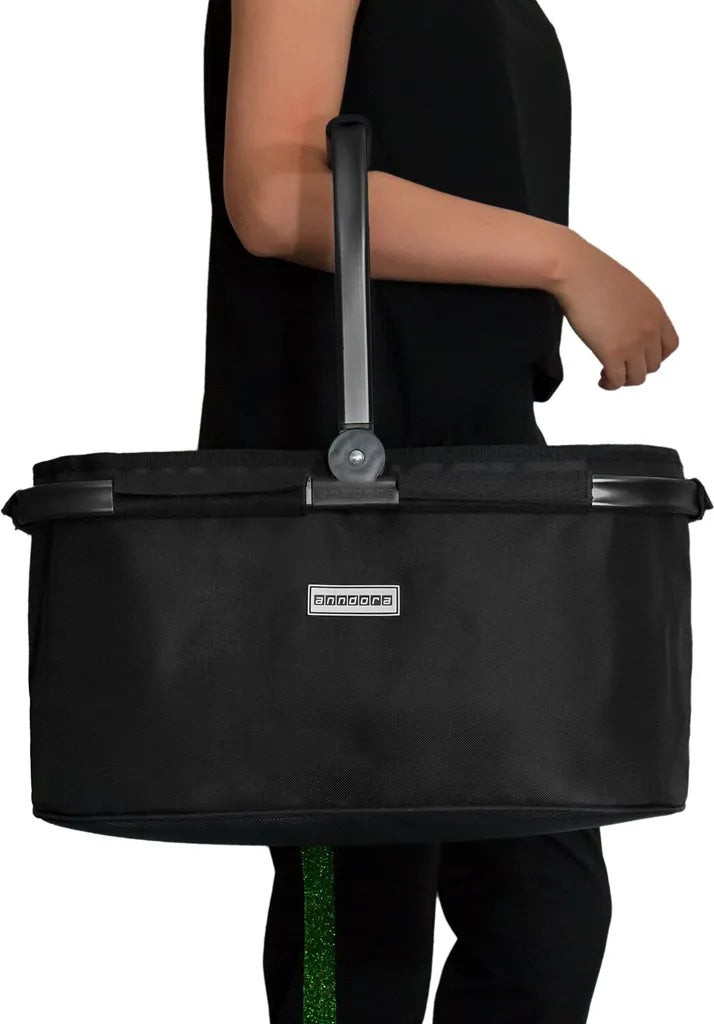  Anndora Einkaufskorb - Schwarz (22 Liter) - Schwarz