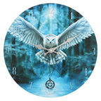  Anne Stokes - Wanduhr "Awake Your Magic" SD2727 (Einheitsgröße) (Blau/Weiß)