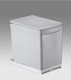  WESCO Einbau-Abfallsammler Traditionline 30DT - Alugrau/ Silber, 2x 7,5 Liter