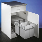  Wesco Einbau-Abfallsammler TRIO-MASTER 40DT 16 Liter + 2x8 Liter 600787