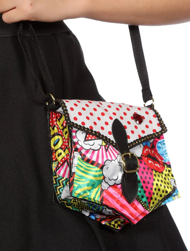  Wilbers Handtasche Pop Art - 50er Jahre Popart Tasche