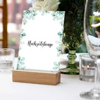  Hochzeitsbingo Karten Mit Je 16 Aufgaben - Lustiges Hochzeitsspiel Für Gäste Zum Kennenlernen (Eukalyptus, 50x Stück)