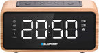 Blaupunkt Radiowecker FM Bluetooth 60 Senderspeicher LED Display Uhr Mit Doppelalarm Und Schlummerfunktion
