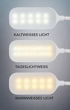  MAXXMEE LED-Tischleuchte Mit Wireless Charging - 3 Farbtemperaturen LED Tischleuchte Tischlampe Lampe USB Leuchte Wireless Touchfunktion Leselampe
