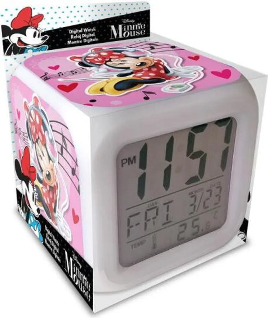 Disney Minnie Mouse Digitaler Wecker Mit Minnie Mausalarm WD22004 Kids Euroswan
