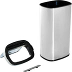  HOMCOM Mülleimer Automatik Mit Sensor Abfalleimer Küche Edelstahl 50/68L Silber (68L)