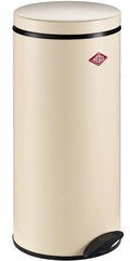  Wesco Pedal Bin Gastro 127, Pedal Bin, Waste Garbage Can, Trash Can, Sheet Steel, Almond, 22 L