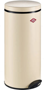  Wesco Pedal Bin Gastro 127, Pedal Bin, Waste Garbage Can, Trash Can, Sheet Steel, Almond, 22 L