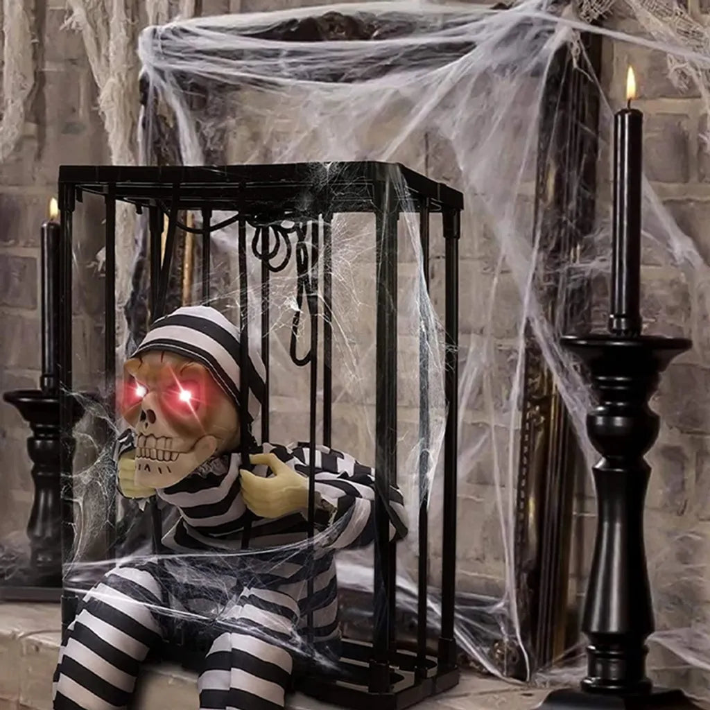  Hängende Geister, Halloween Dekoration, Schreiende, Gruselige, Animierte Halloween Dekorationen Für Drinnen Und Draußen, Geist Sprechender Schädel