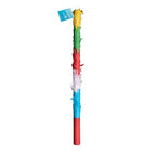  Pinata Set Ninja Mit Schlag Stock Und Brille Maske Zum Aufhängen Und Befüllen Rot Party Deko Geburtstag Kinder 30x30x30 Cm