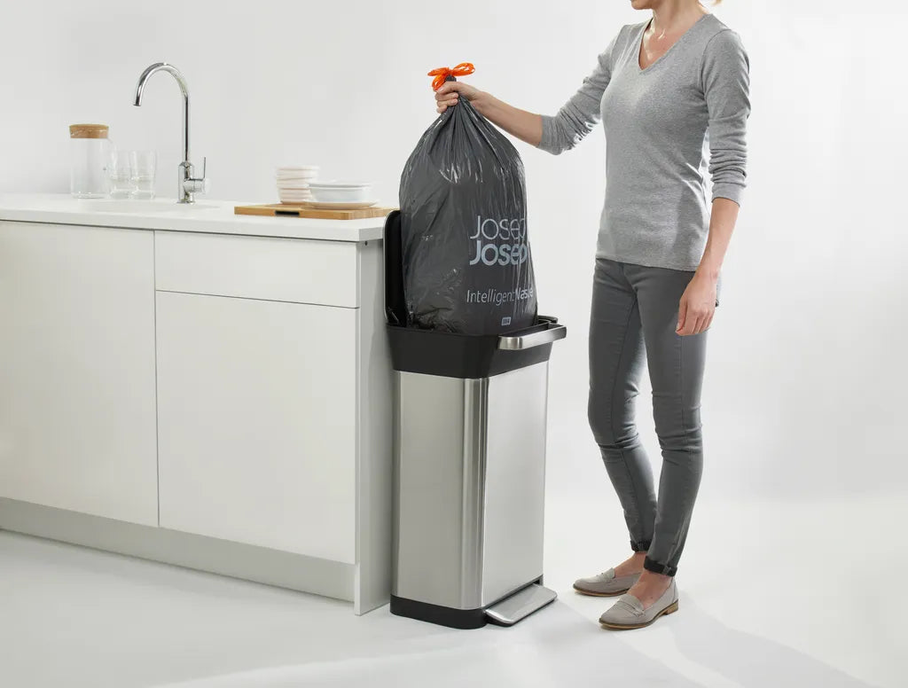  Joseph Joseph Abfalleimer Titanmit Pressfunktion 90 Liter