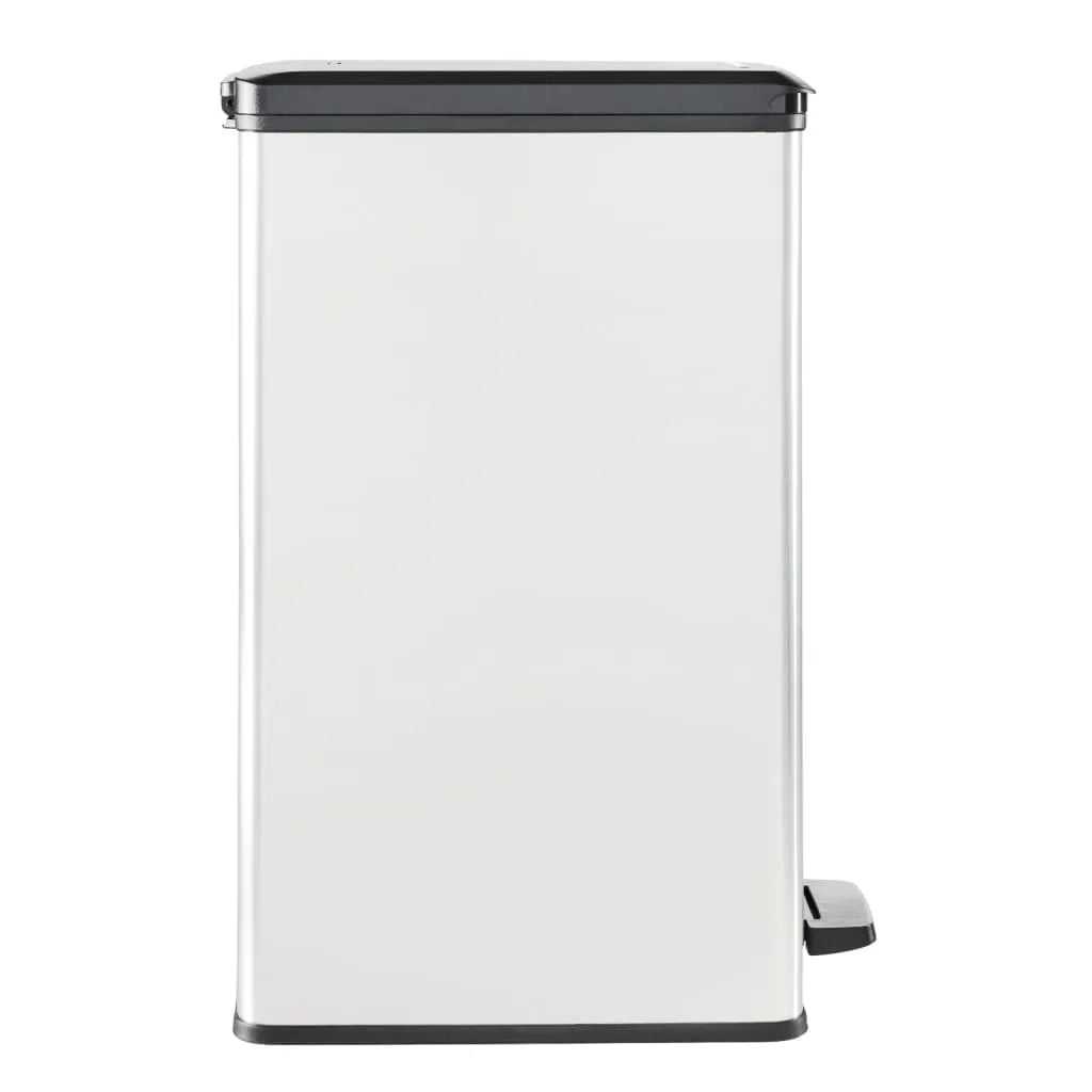  Curver Tretmülleimer Deco Schmal 40L Silbern