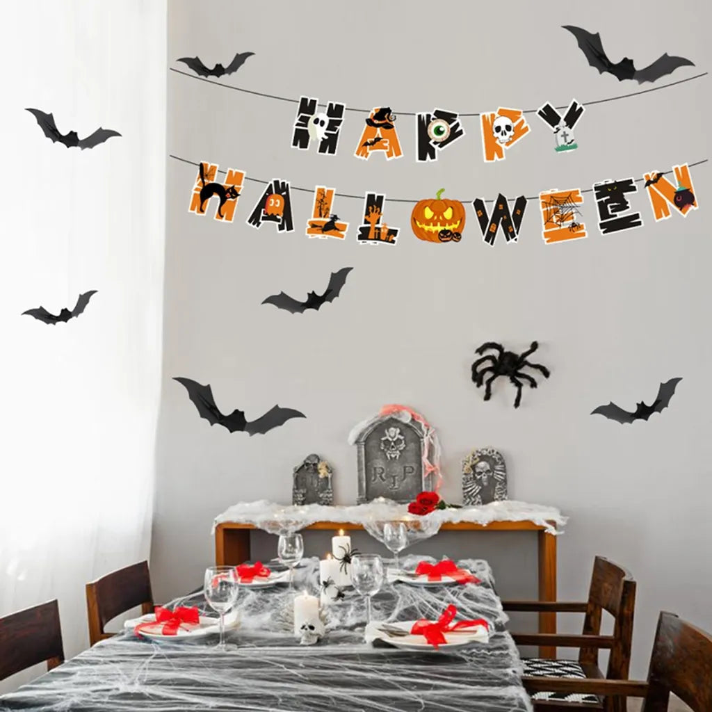 Halloween Kürbis Geist Deko Horror Deko Set Mit Mehr Als 32 Teilen(Kürbisart)