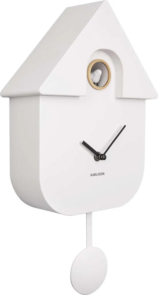 Leitmotiv Karlsson Kuckucksuhr MODERN CUCKOO Weiß