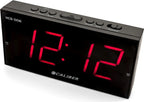  Digitale Wekker Met Snooze Functie - Dual Alarmklok - Groot Rood Display - Strak Design (HCG006)