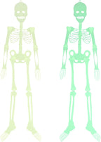  Halloween Hängende Leuchtende Skelett-Dekorationen, Ganzkörper-Glow-in-the-Dark-Skelett Für Halloween-Party-Dekorationen Im Freien, Hof, Garten, Hängende Ornamente, Requisiten
