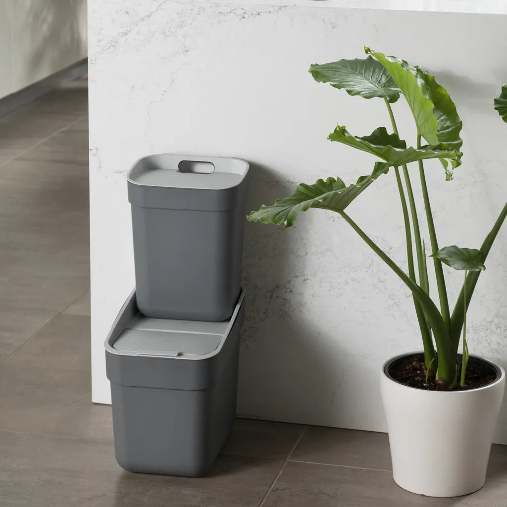  Mülltrennung / Abfalltrennungskorb Ready To Collect 10 L Dunkelgrau CURVER