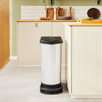 ROTHO Treteimer Duo 50 L PASO, Farbe:Silber Metallic