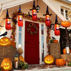  Halloween Lichter, 10,1 Fuß Batteriebetriebene 5 LED Halloween Dekorations Lichterketten, Gruselige Hängende Beleuchtete Geister Zaubererhut Dekoration Für Party Halloween