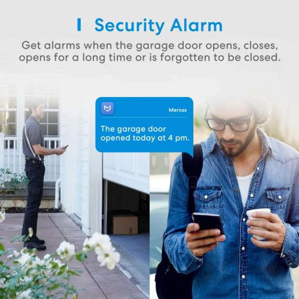  Meross Smart WLAN Garagentoröffner Funktioniert Mit Apple HomeKit, APP-Steuerung