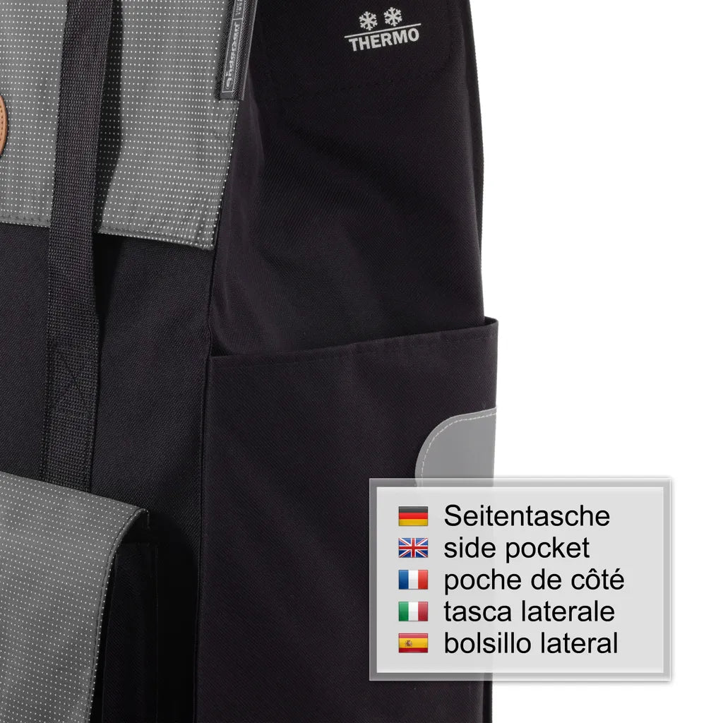  Andersen Royal Shopper Alu Klappbar Mit Kugellagerrad Ø 25 Cm Und 43 Liter Tasche Vektor Grau Mit Kühlfach