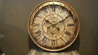 Vintage Wanduhr Mit Zahnrad Ø46,5 Cm | Gold