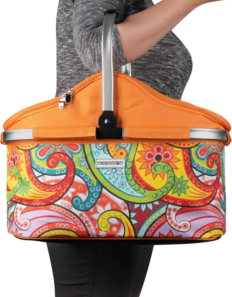  Anndora Kühlkorb 25 Liter Orange Paisley - Paisley