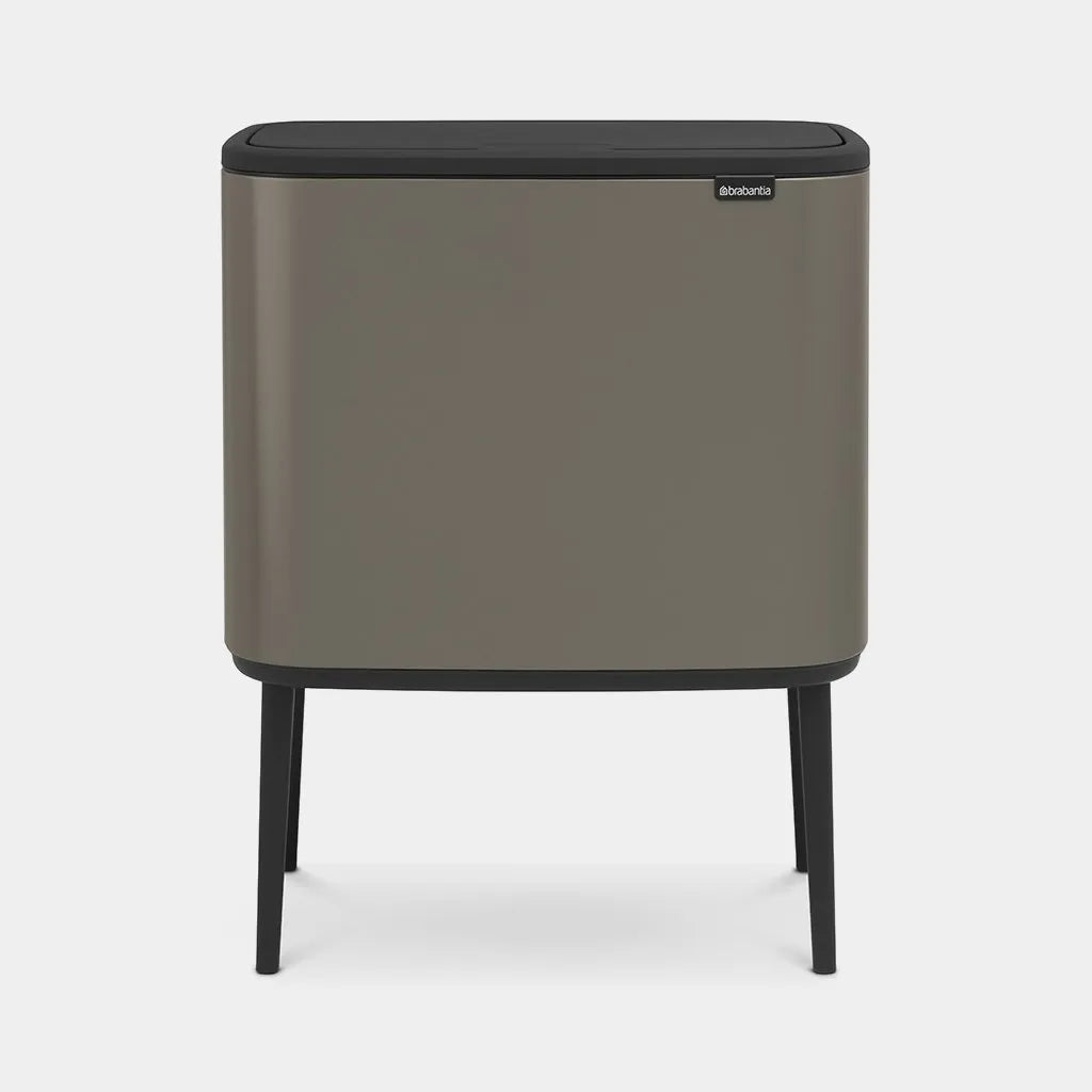  Brabantia Mülleimer Bo Touch Bin Platinum, 11 + 23 L