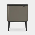  Brabantia Mülleimer Bo Touch Bin Platinum, 11 + 23 L
