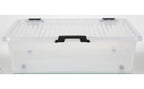  Deuba Aufbewahrungsbox Deckel Stapelbar Transparent Rollen Kunststoff BPA Frei Wohnzimmer Schlafzimmer Kinderzimmer 60L/30L, Volumen:30L